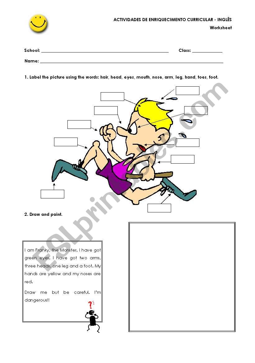 Body worksheet