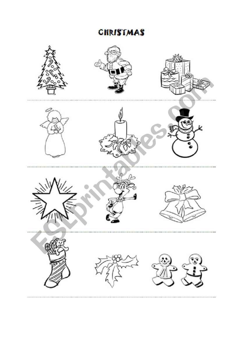 Christmas worksheet