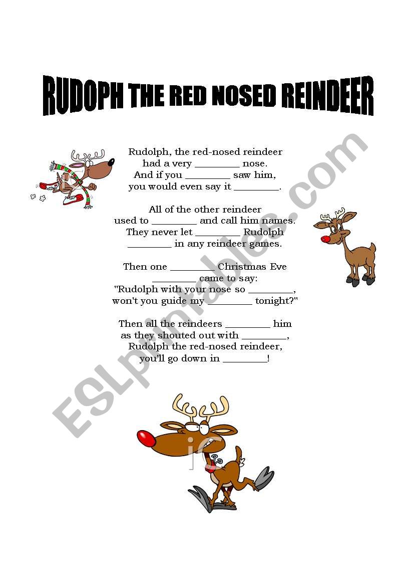 Rudolph worksheet