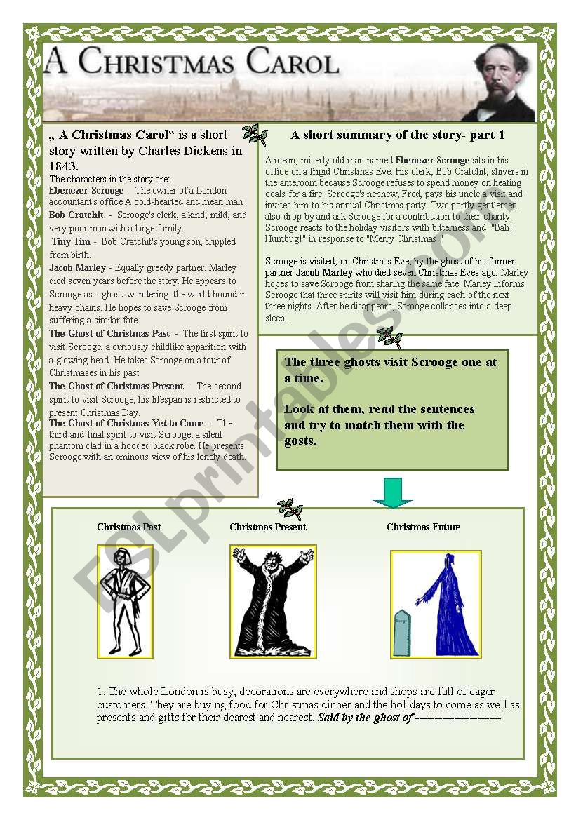 A Christmas Carol worksheet