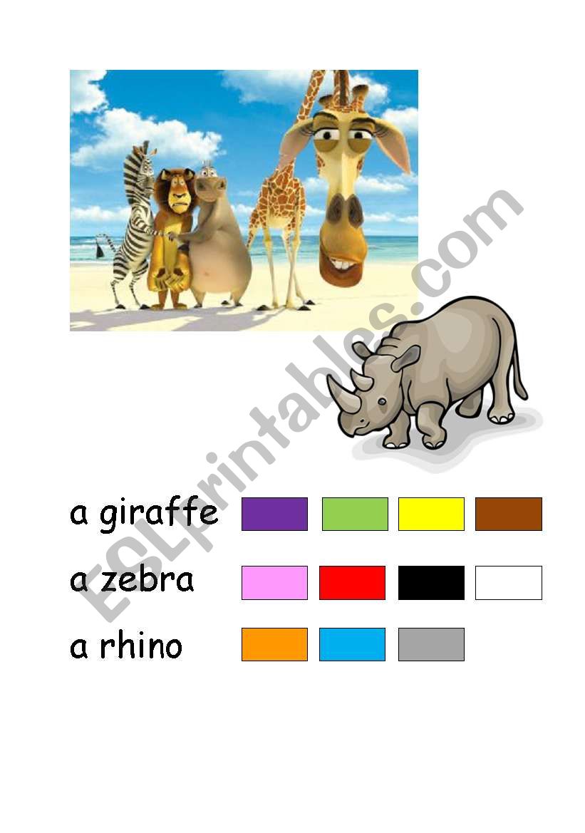 English Adventure 1 - Animals and colours