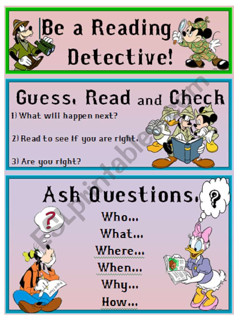 ~Reading Detective~ Comprehension Strategies 1/8