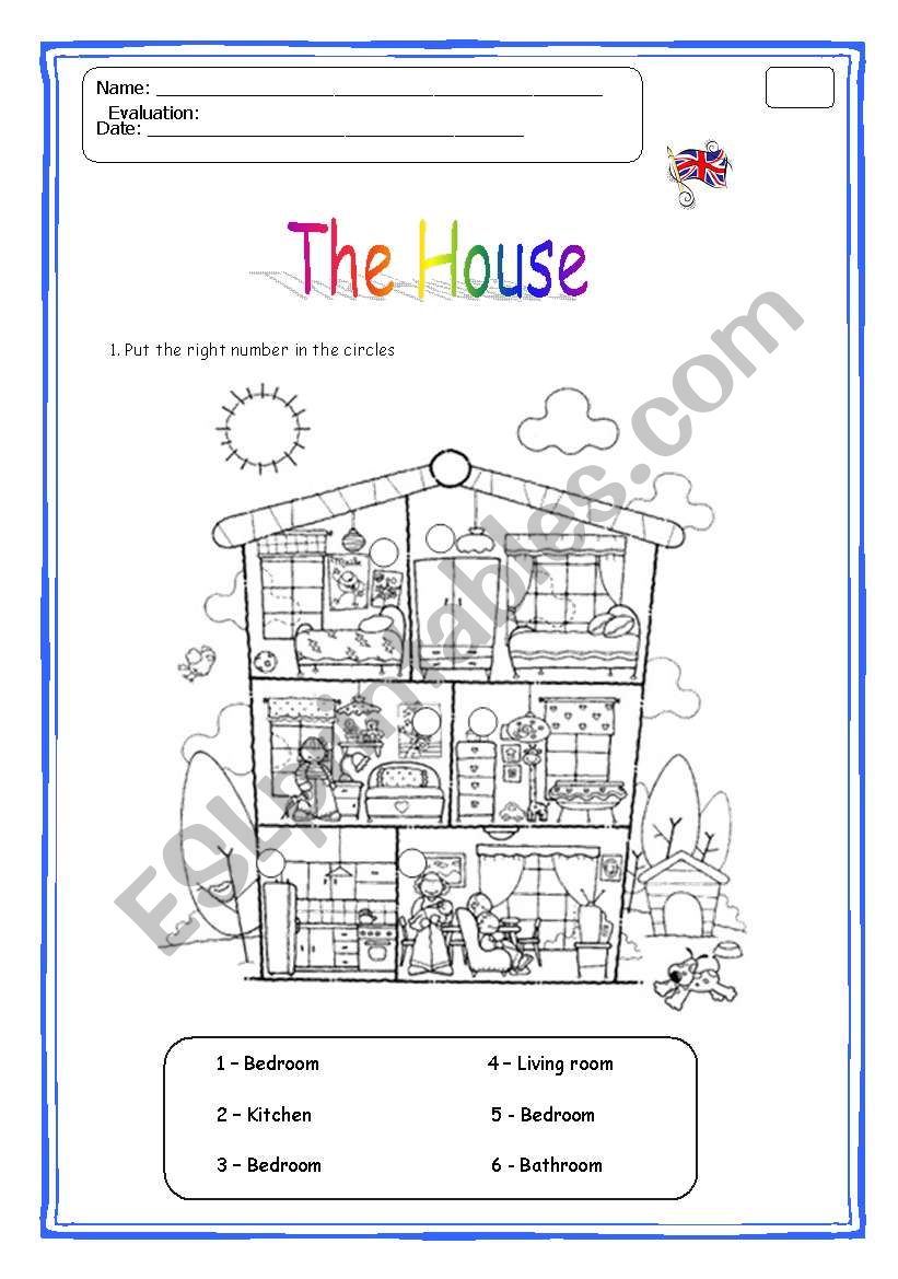 The house part 1 worksheet