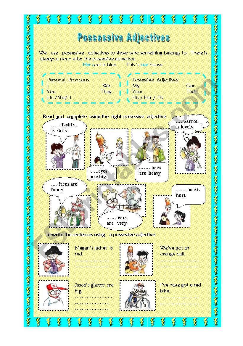 Possessive Adjectives worksheet