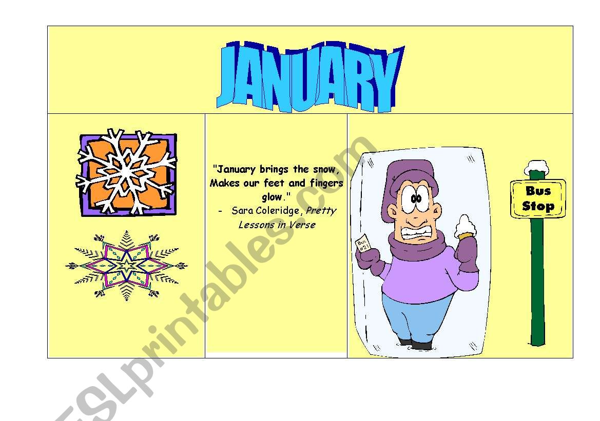 A rhyming CALENDAR. /part 1/ worksheet