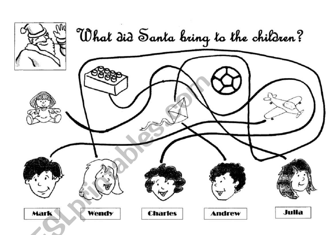 What did Santa bring to the children?