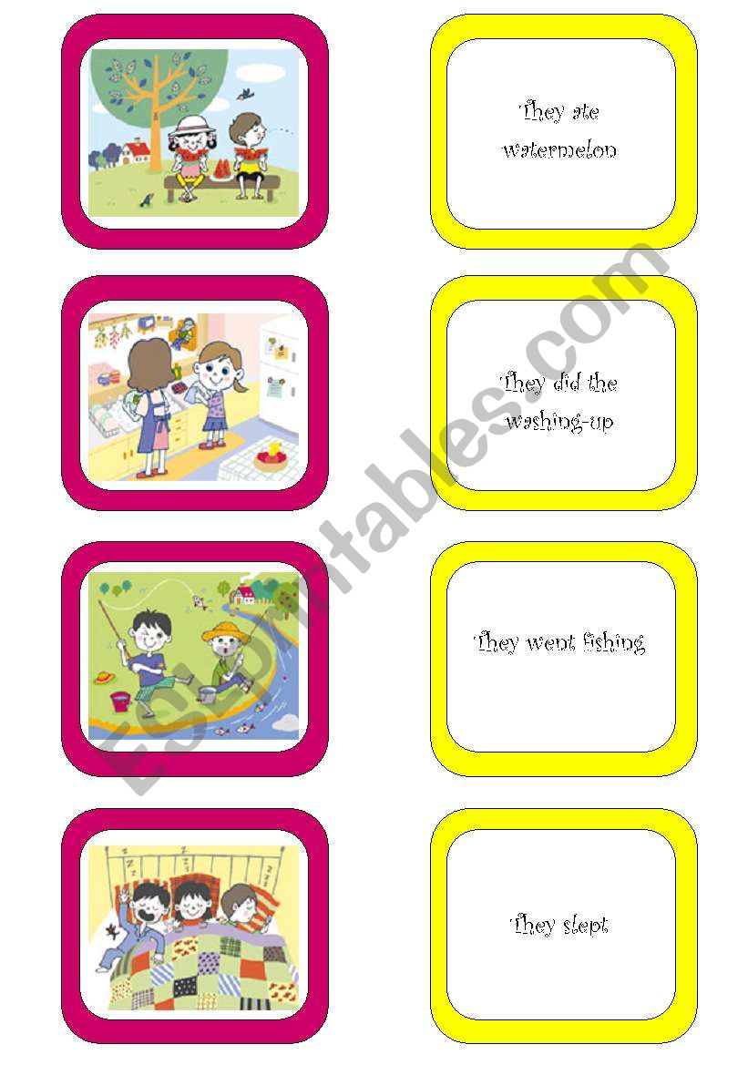 Memory card game (1/6) worksheet