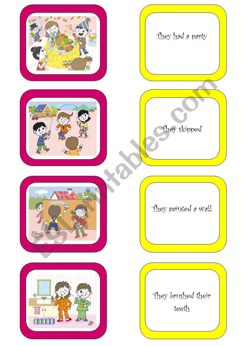 Memory card game (2/6) worksheet