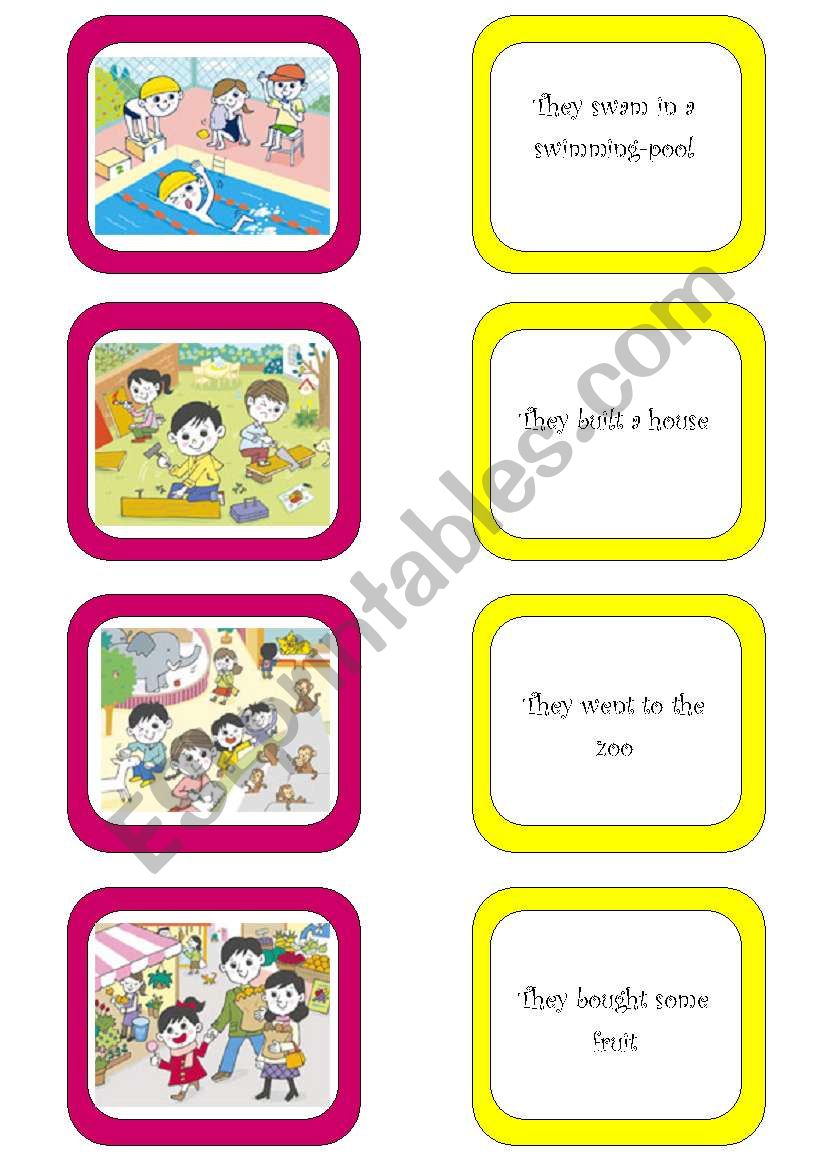 Memory card game (4/6) worksheet