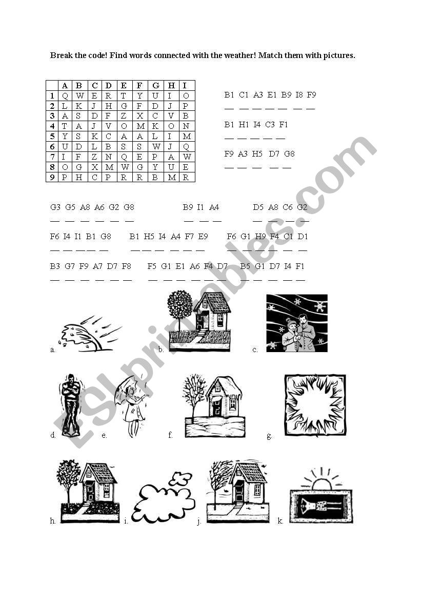 The Weather worksheet