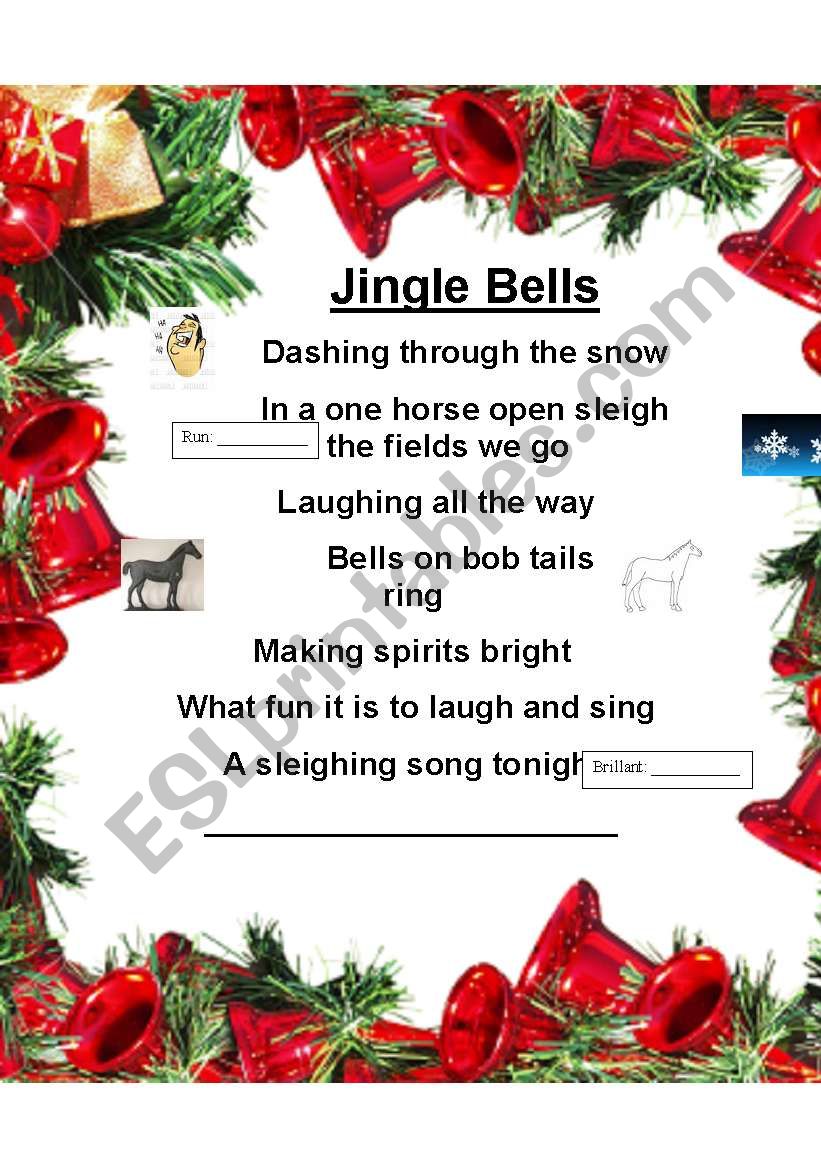 jingle bells worksheet