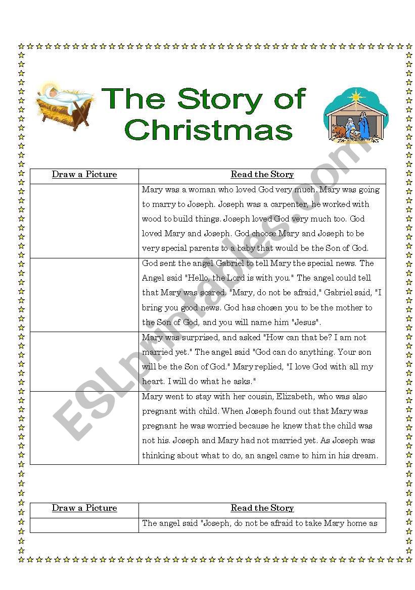 The Story of Christmas worksheet