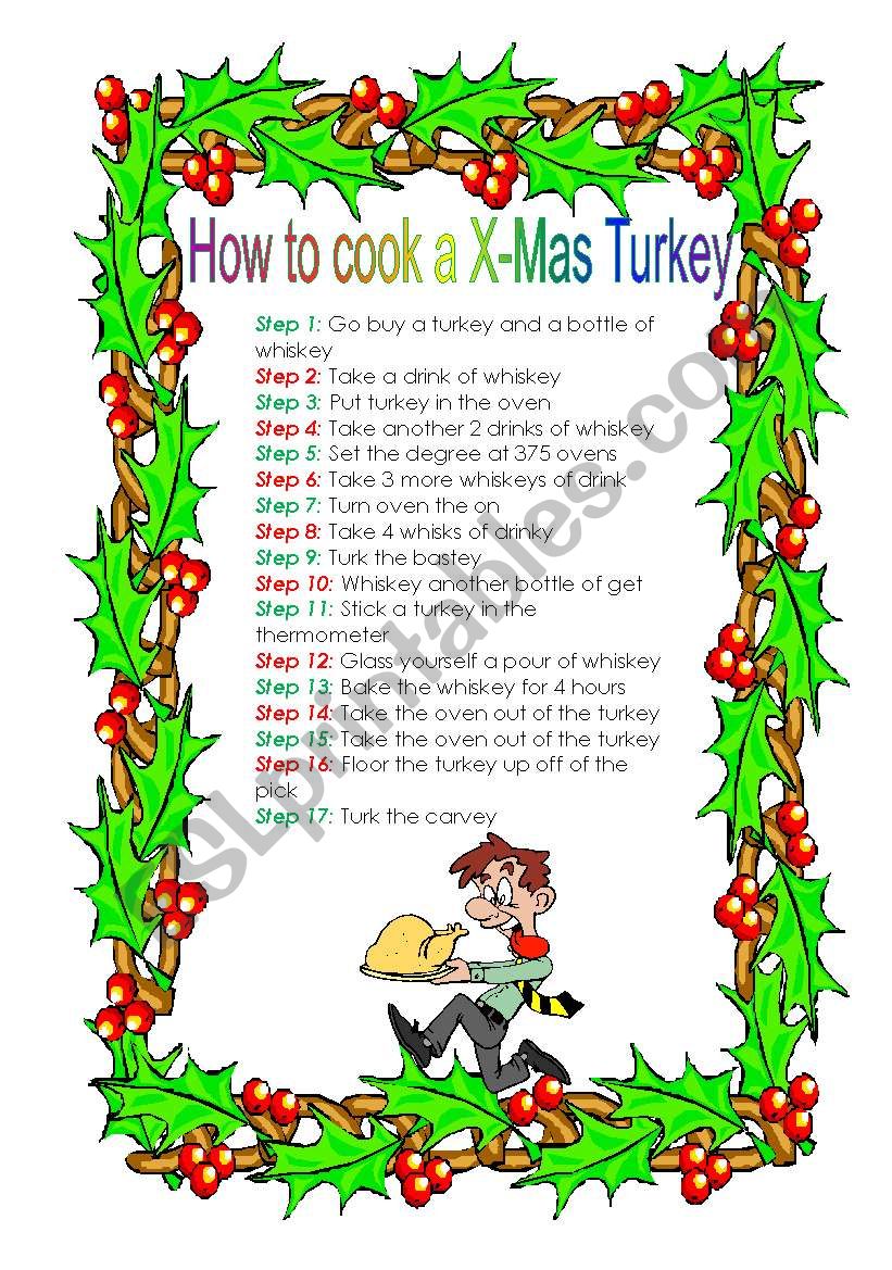 How to cook a X-Mas Turkey - a funny recipe