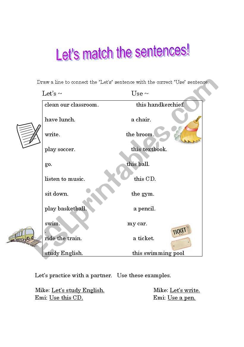 Lets ~.  Use ~. worksheet