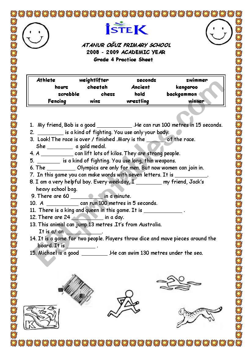 Animals worksheet