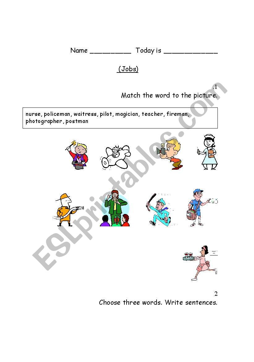 JOBS worksheet