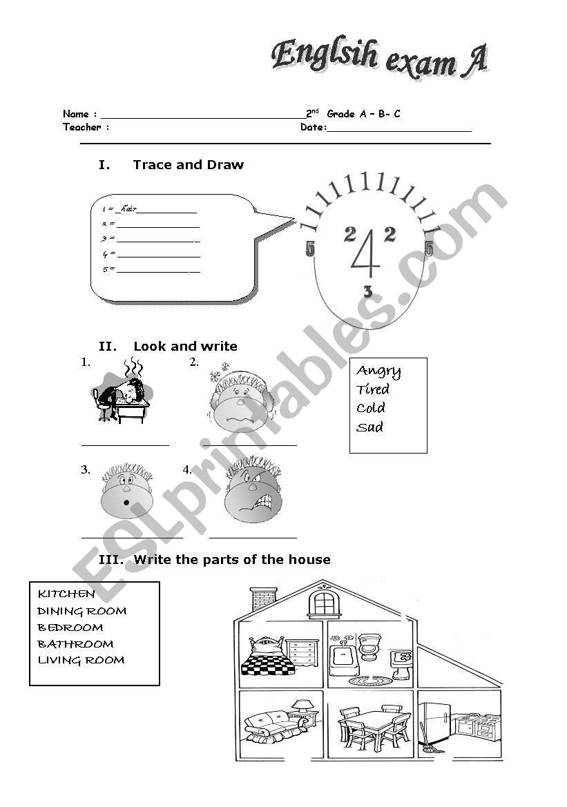 Final test 1 of 2 worksheet