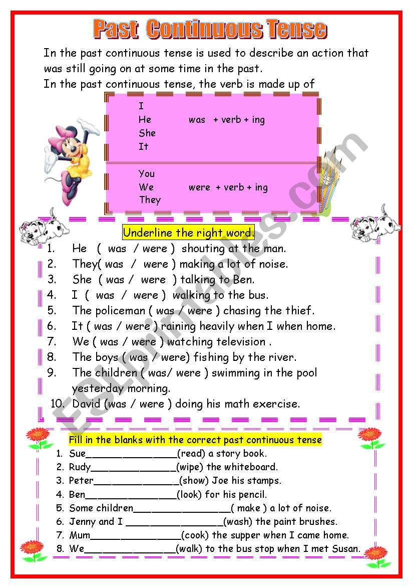 the-past-continuous-tense-worksheet