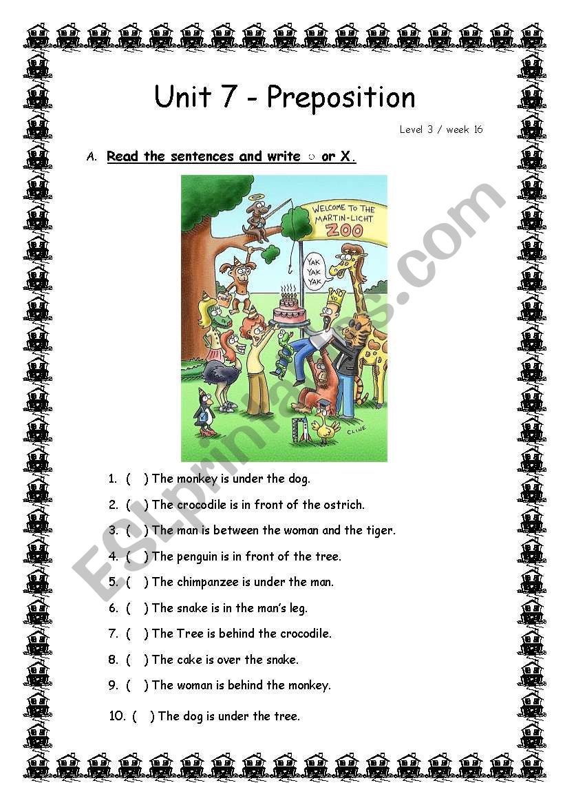 Where are teh animals? worksheet