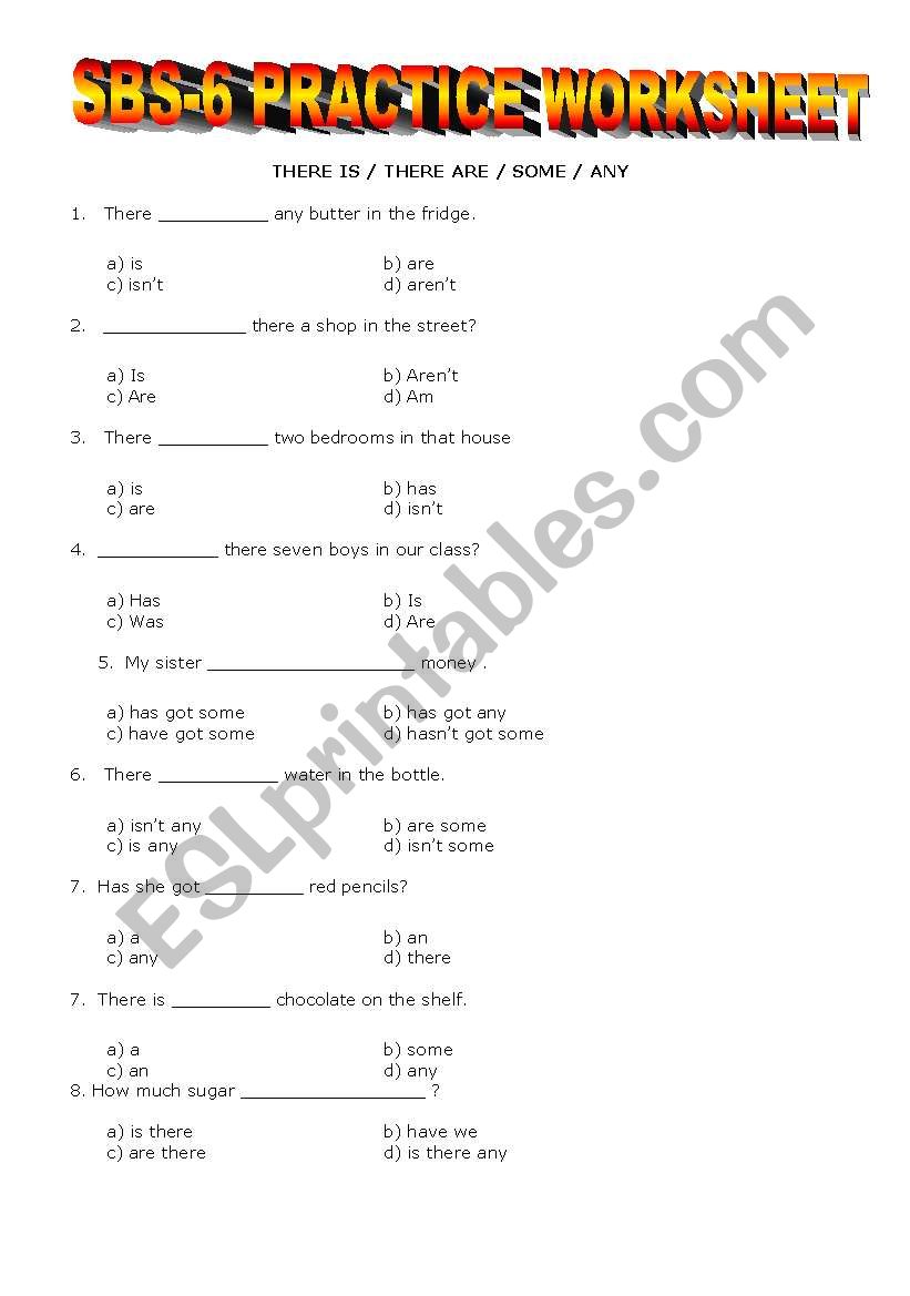 YEAR 6 SBS WORKSHEET 4 worksheet