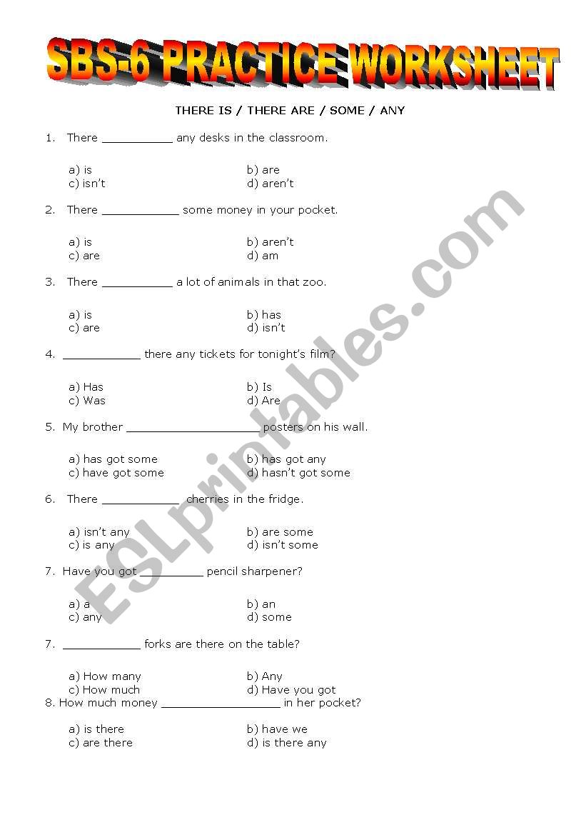 YEAR 6 SBS WORKSHEET 5 worksheet