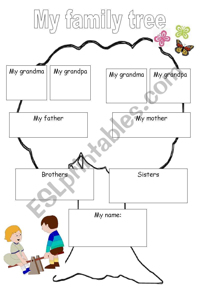 my family tree worksheet