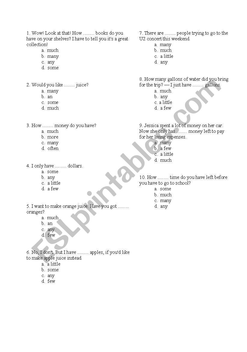 Adverb of frequency worksheet