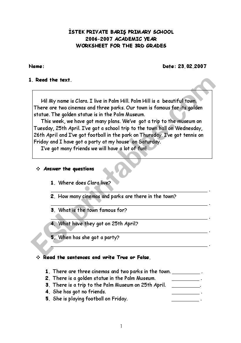 tenses worksheet