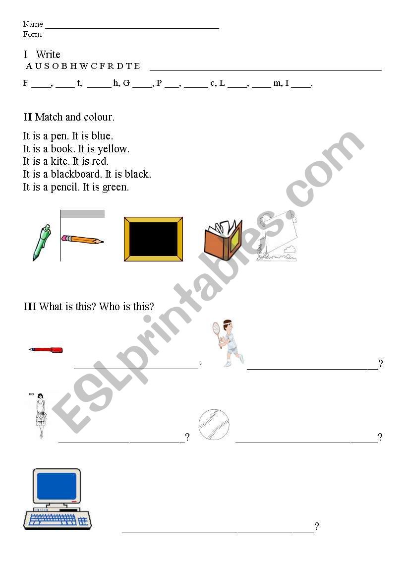 Way Ahead worksheet