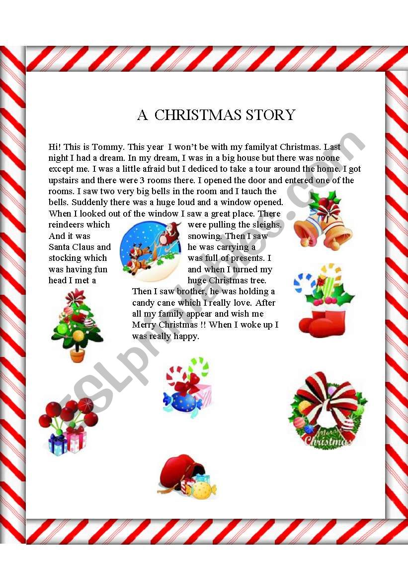 Christmas vocabulary  worksheet