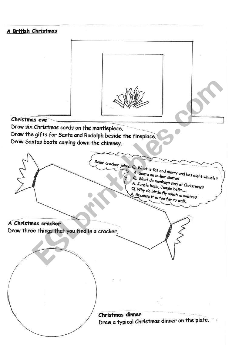 A British Christmas 2 worksheet