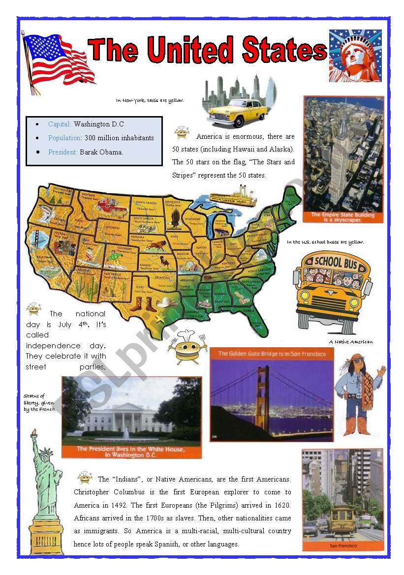 United States (2sheets) worksheet