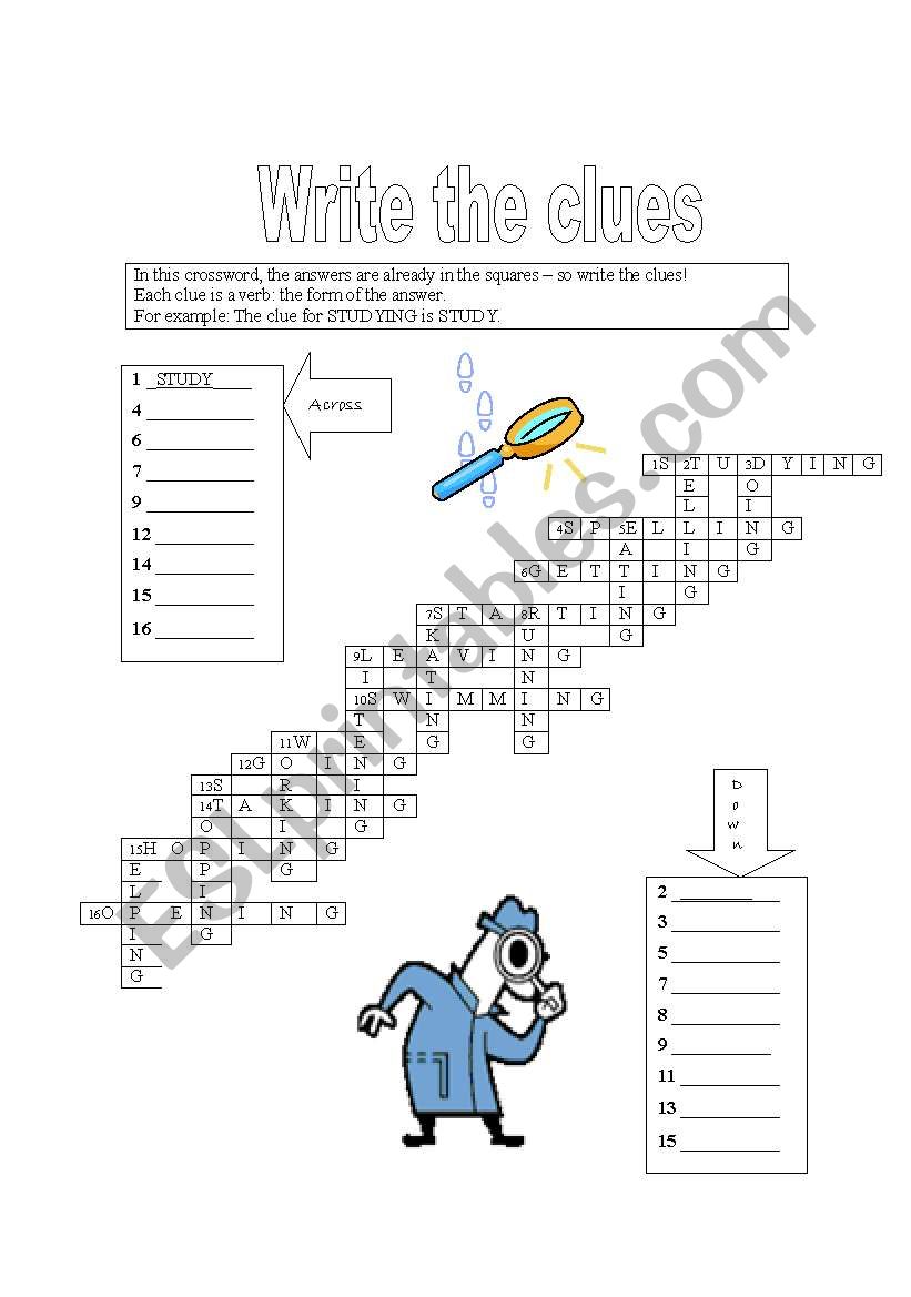 Present progressive and base form review