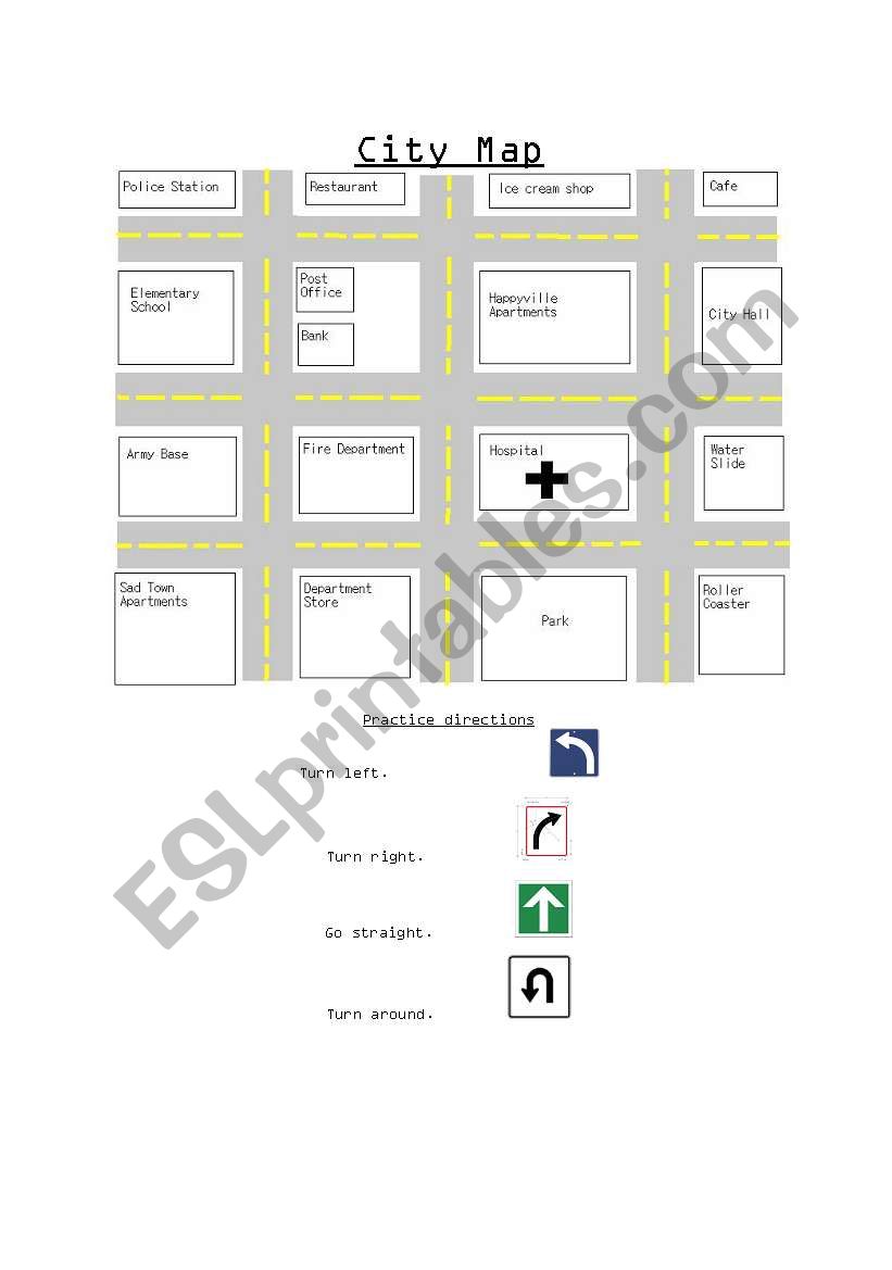 City map to practice directions