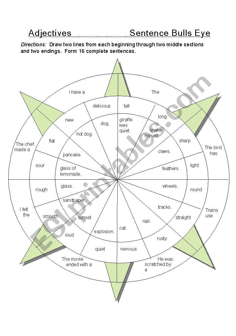 bull eyes worksheet