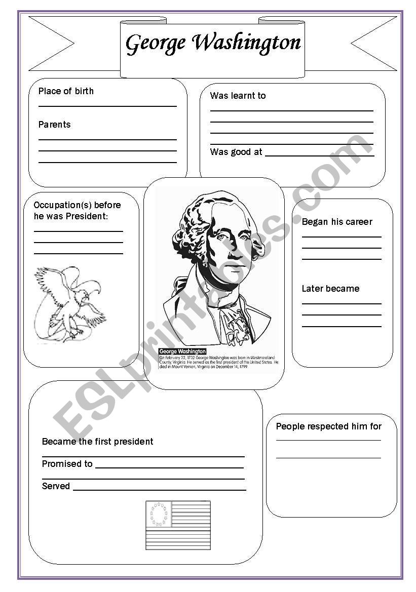 George Washington worksheet