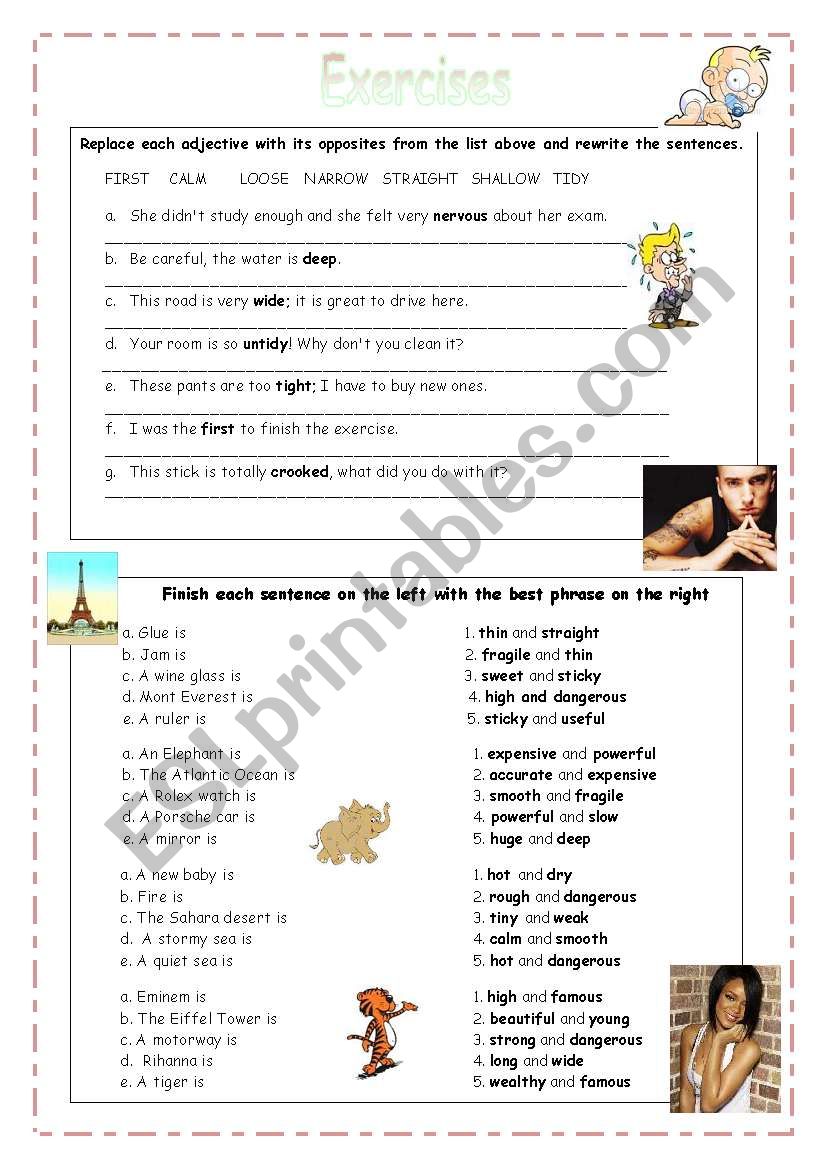 Adjectives  worksheet