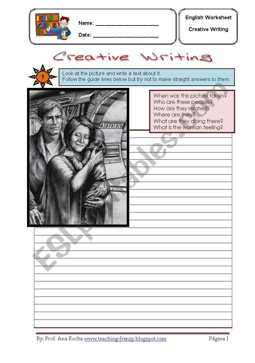 Creative writing worksheet