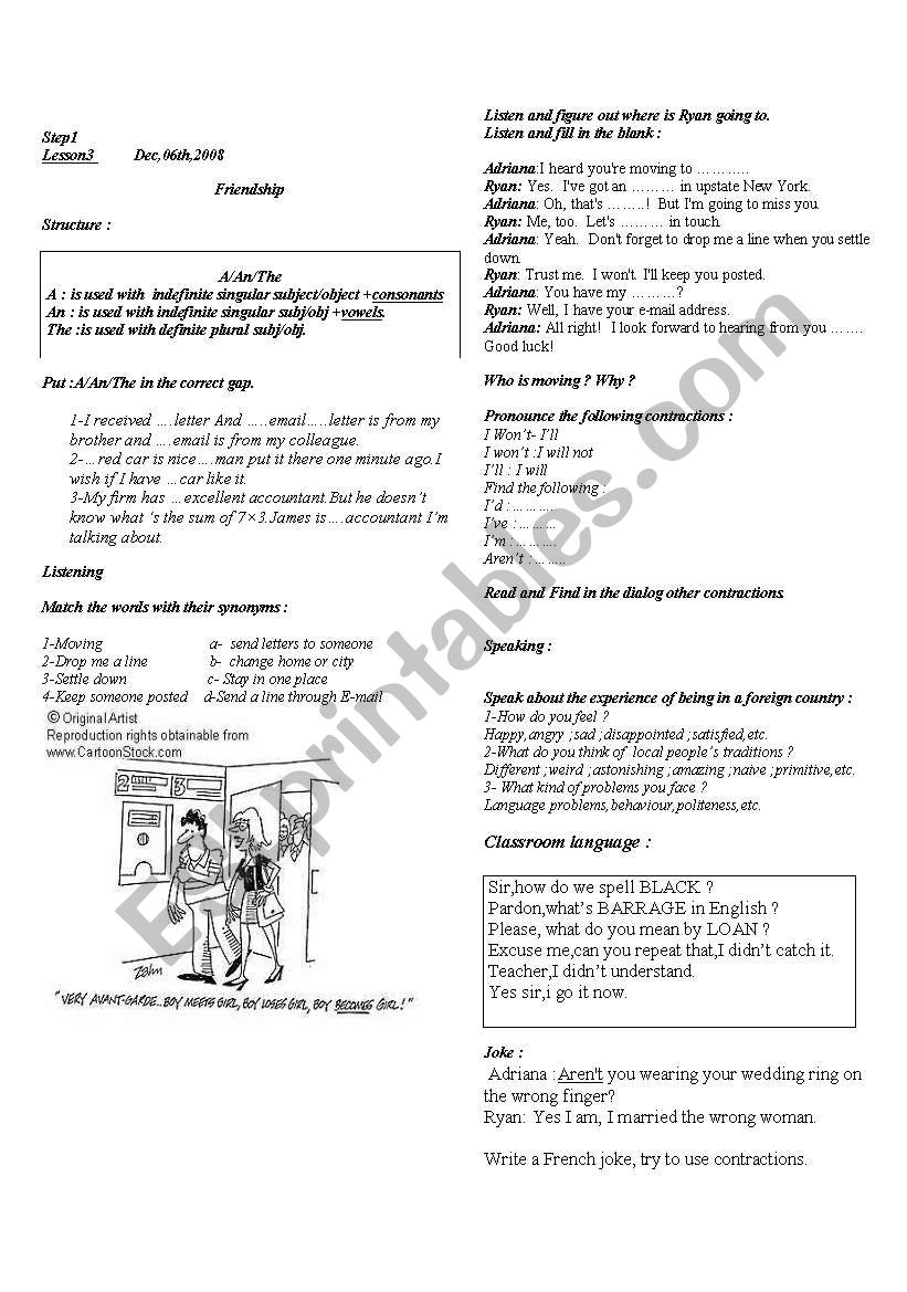 Pay farewell worksheet