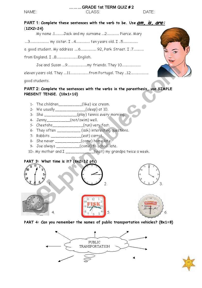 REVISION worksheet