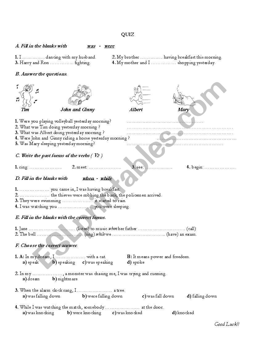 useful quz worksheet