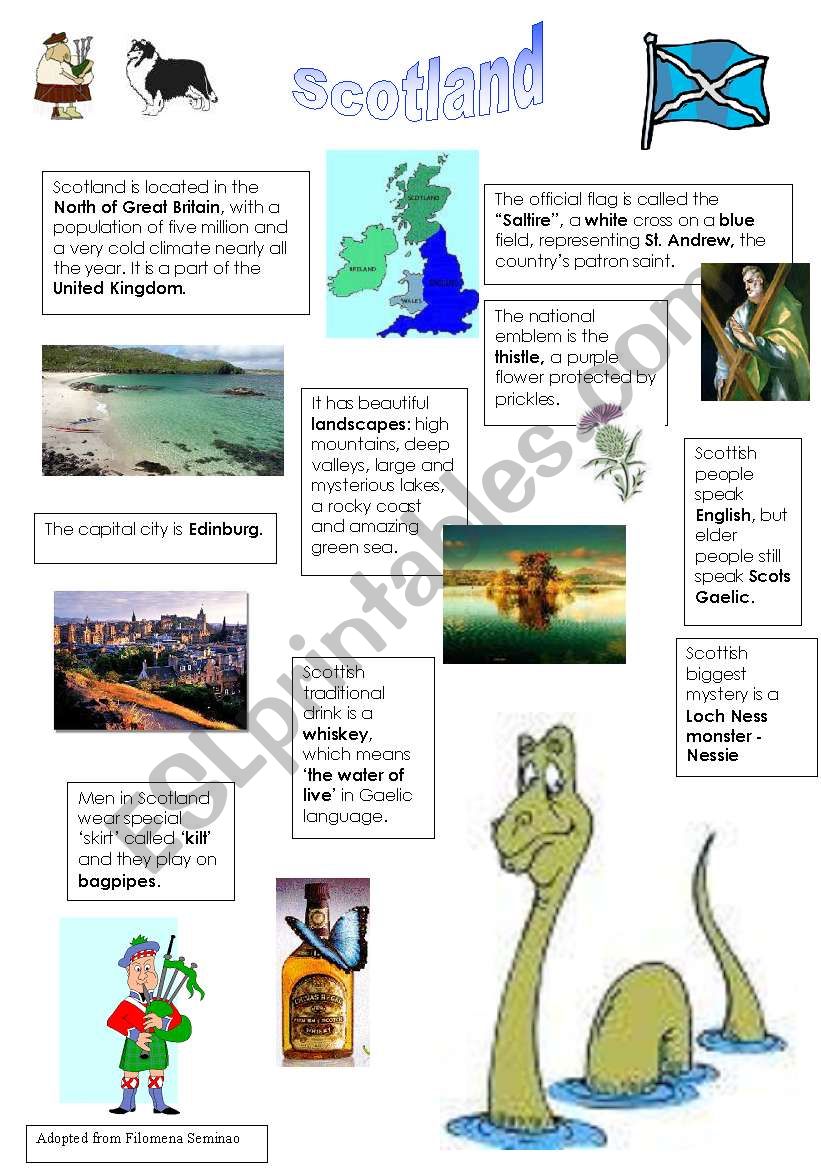 Scotland  worksheet