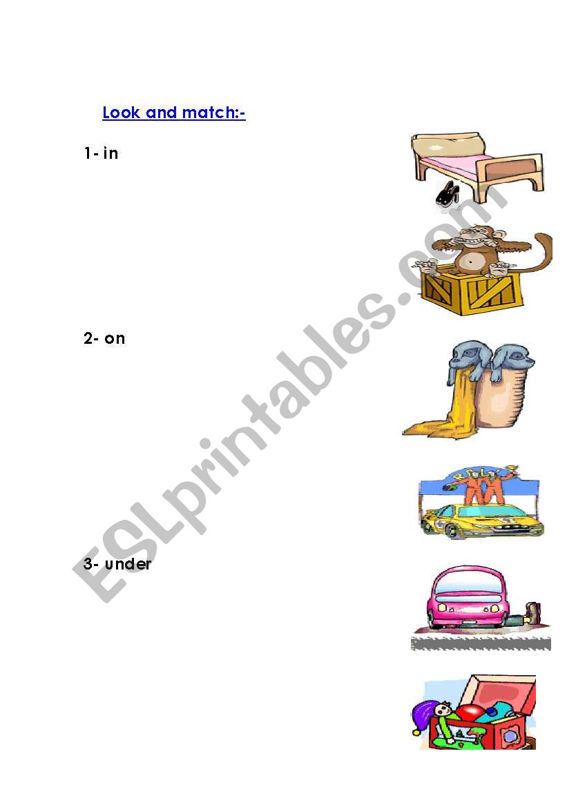 prepositions worksheet