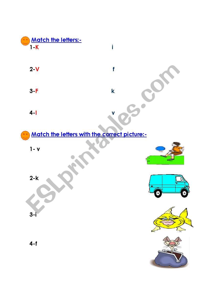 letters worksheet