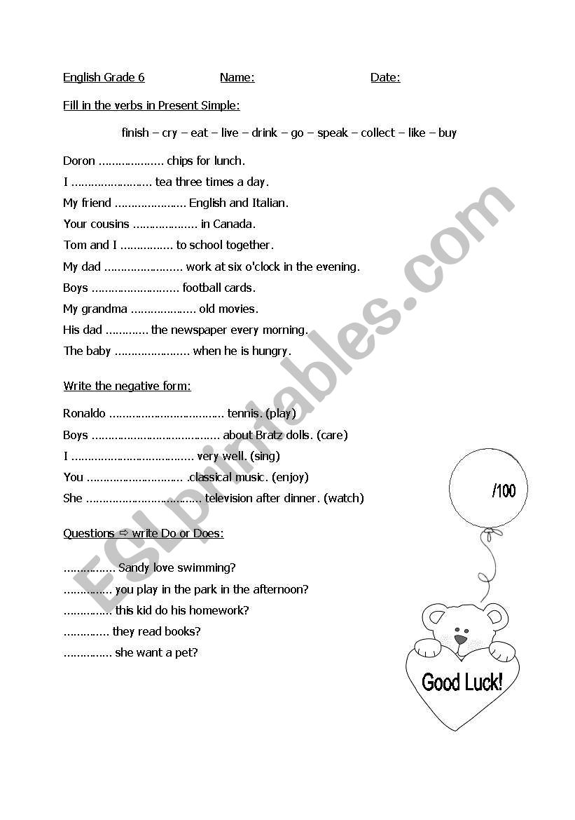 6th-grade-test-present-simple-esl-worksheet-by-aimee-s