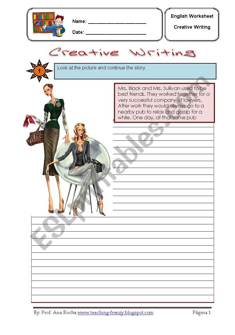 creative writing 3 worksheet