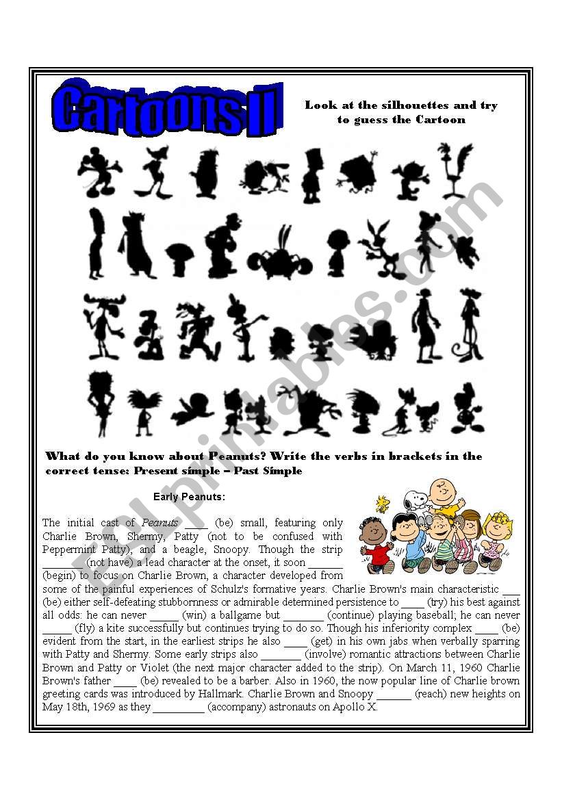 Cartoons II worksheet