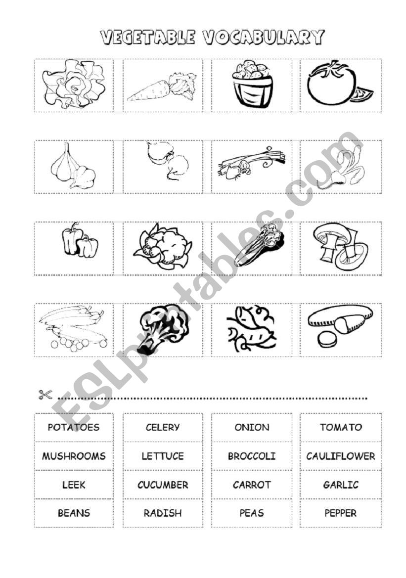 VEGETABLE (cut and paste) - part 6