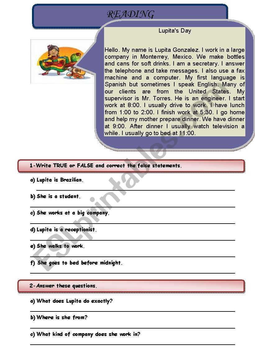 Lupita worksheet