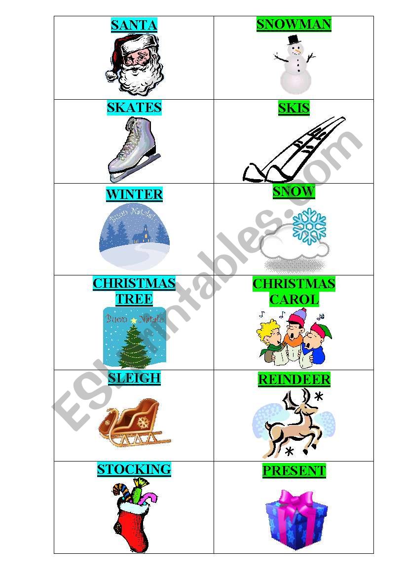 Christmas Miming! worksheet